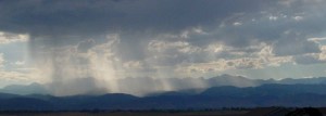 rain over mountains